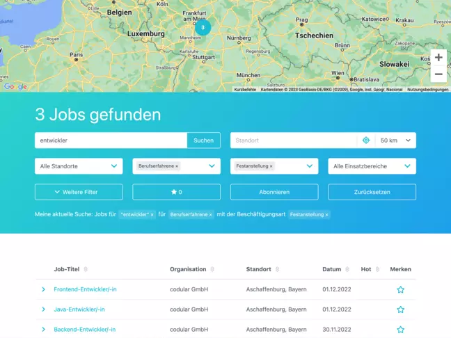 Hohe Candidate Experience durch intuitive, einfache Navigation
